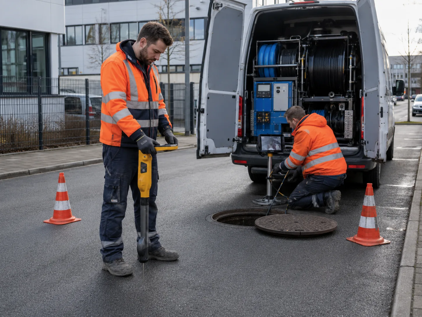 Punktgenaue Ortung eines Rohrbruchs