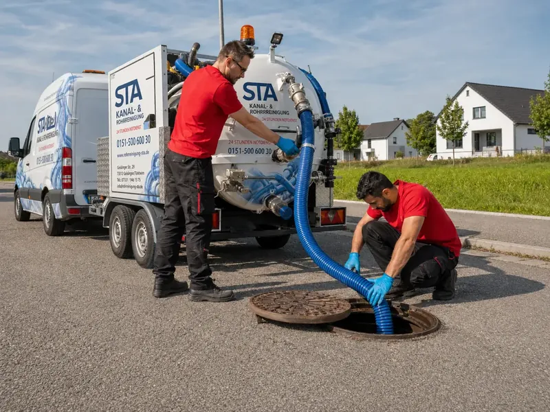 Mobile Sauganlage auf PKW-Anhänger
